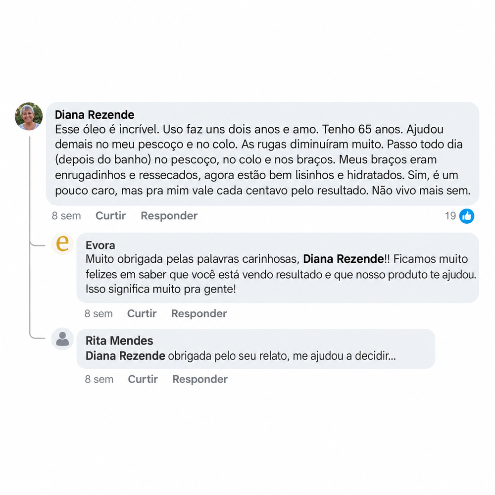 Comentário no Facebook